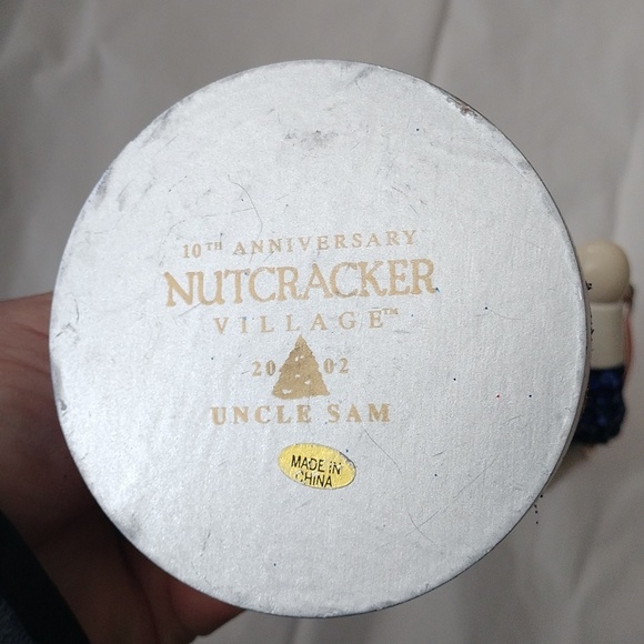 NUTCRACKER VILLAGE Uncle Sam SPECIAL EDITION 10th Anniversary 2002 - Picture 8 of 10